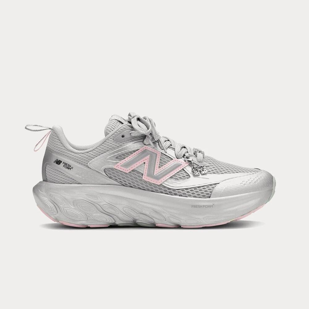 Ner Balance x GANNI FFT Mesh Low Top Trainers Sneakers Silver Pink Womens EU 37